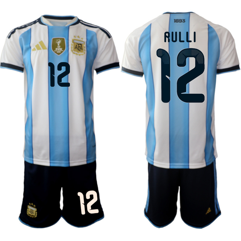 Men Argentina Long sleeve home 017 style 2026 World Cup Soccer jersey->->